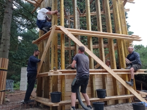 Betonstort pilaren Paviljoen