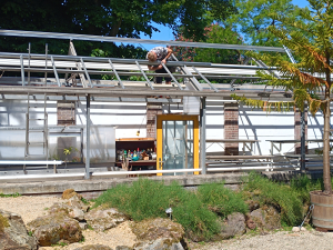 Nieuwe beglazing muurkas